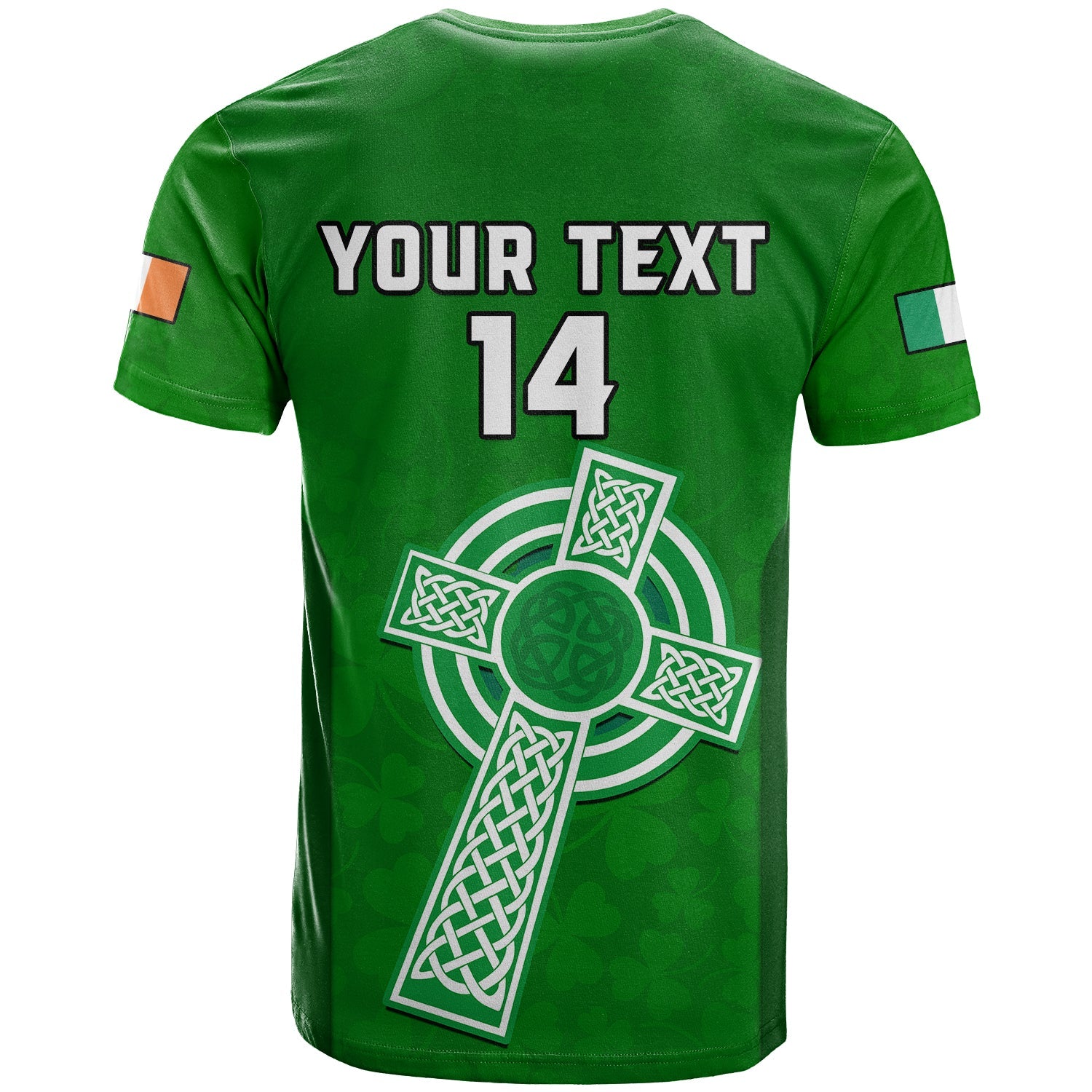 Custom Ireland Rugby Go Shamrocks T-Shirt Graphic Tee