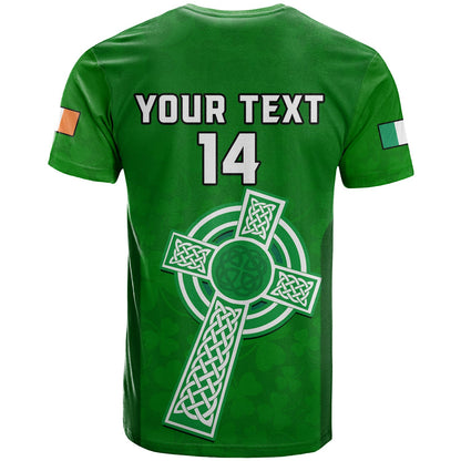Custom Ireland Rugby Go Shamrocks T-Shirt Graphic Tee