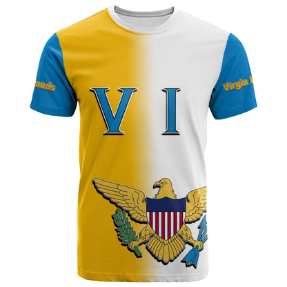 US Virgin Islands Coat Of Arms T-Shirt Gradient Color Style No.2 Graphic Tee