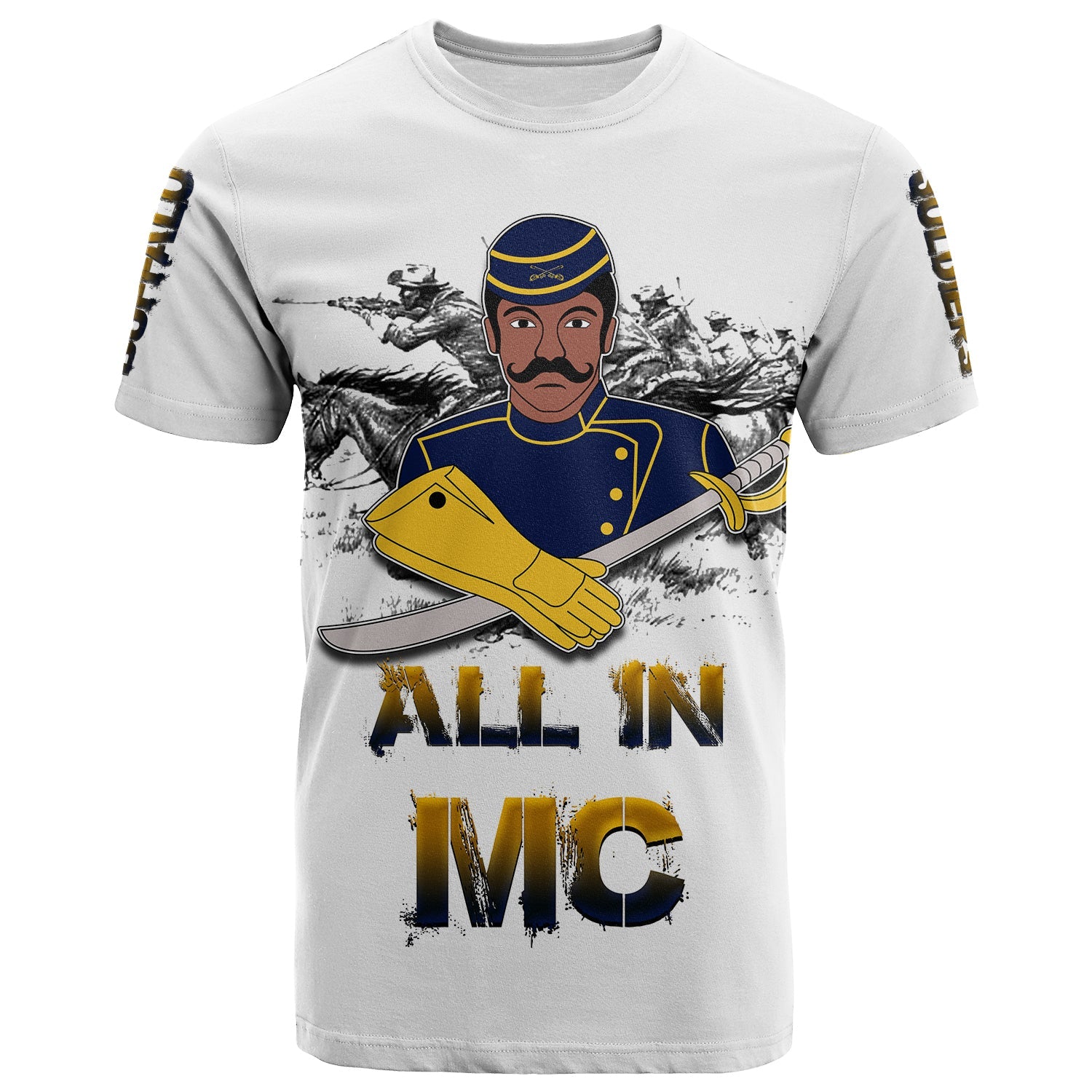 Custom Buffalo Soldiers T-Shirt History Graphic Tee