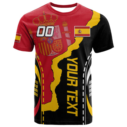 Custom Spain T-Shirt La Rojita Football Go Champions Graphic Tee