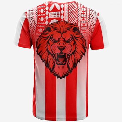 Football Labasa Fa T-Shirt Red Lion Fiji Graphic Tee