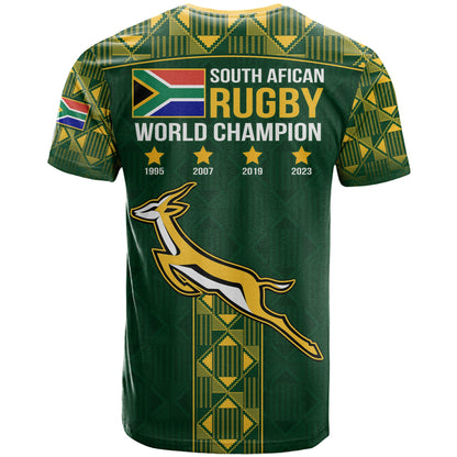 Springboks Rugby T-Shirt South Africa History Champions Graphic Tee