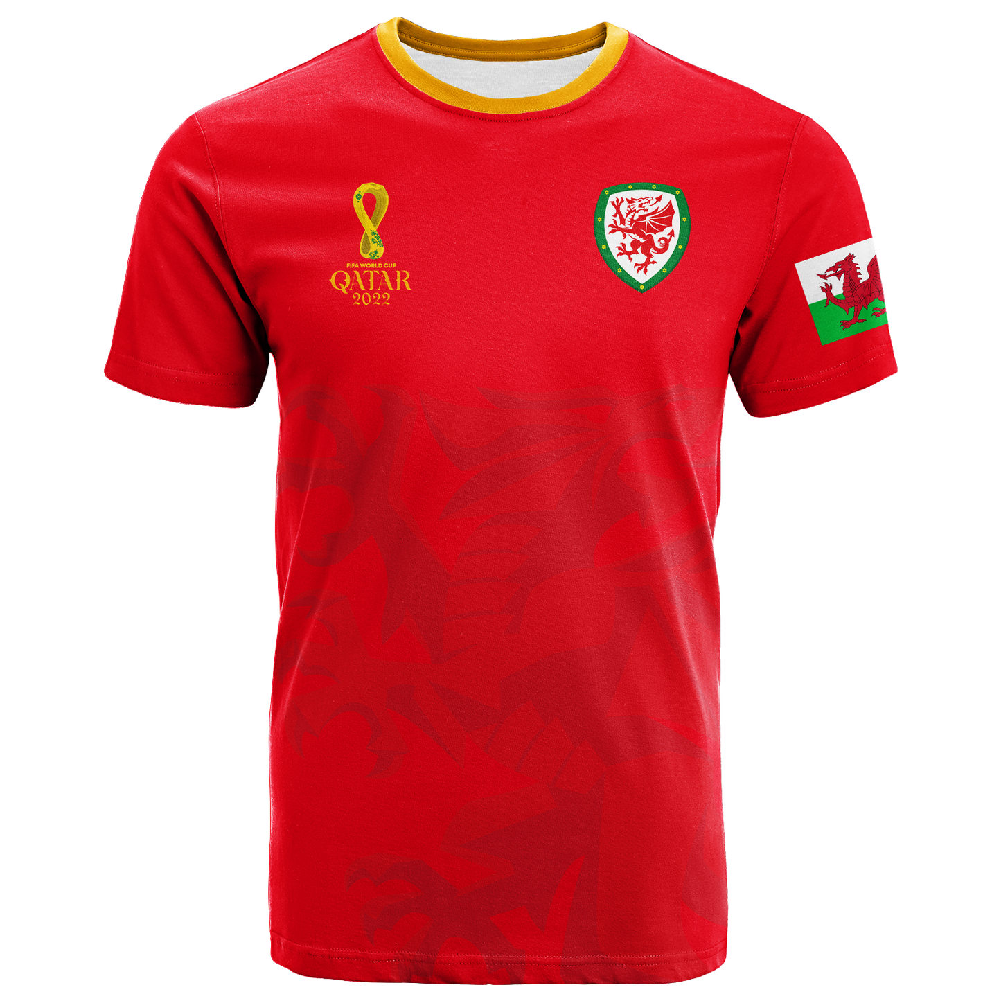 Custom Wales T-Shirt Football 2022 Graphic Tee