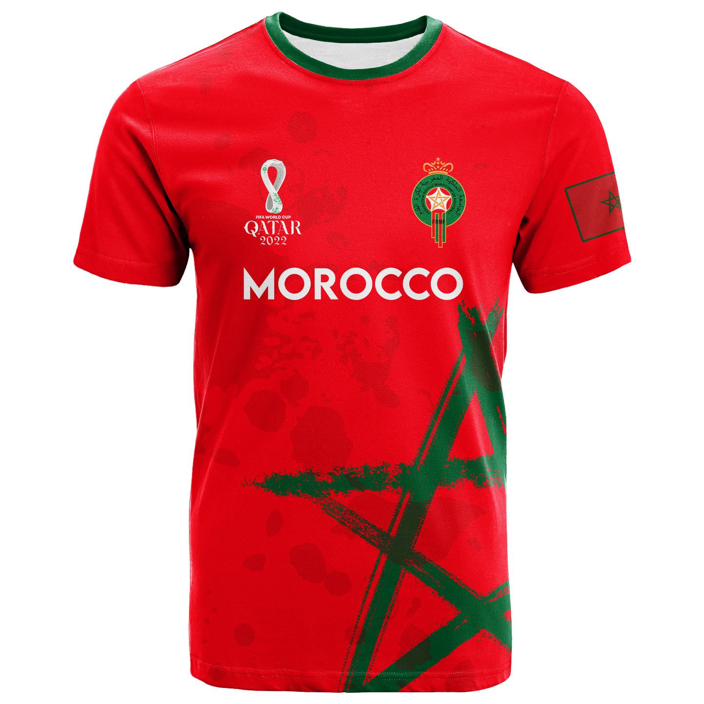 Morocco Football World Cup 2022 T-Shirt Graphic Tee