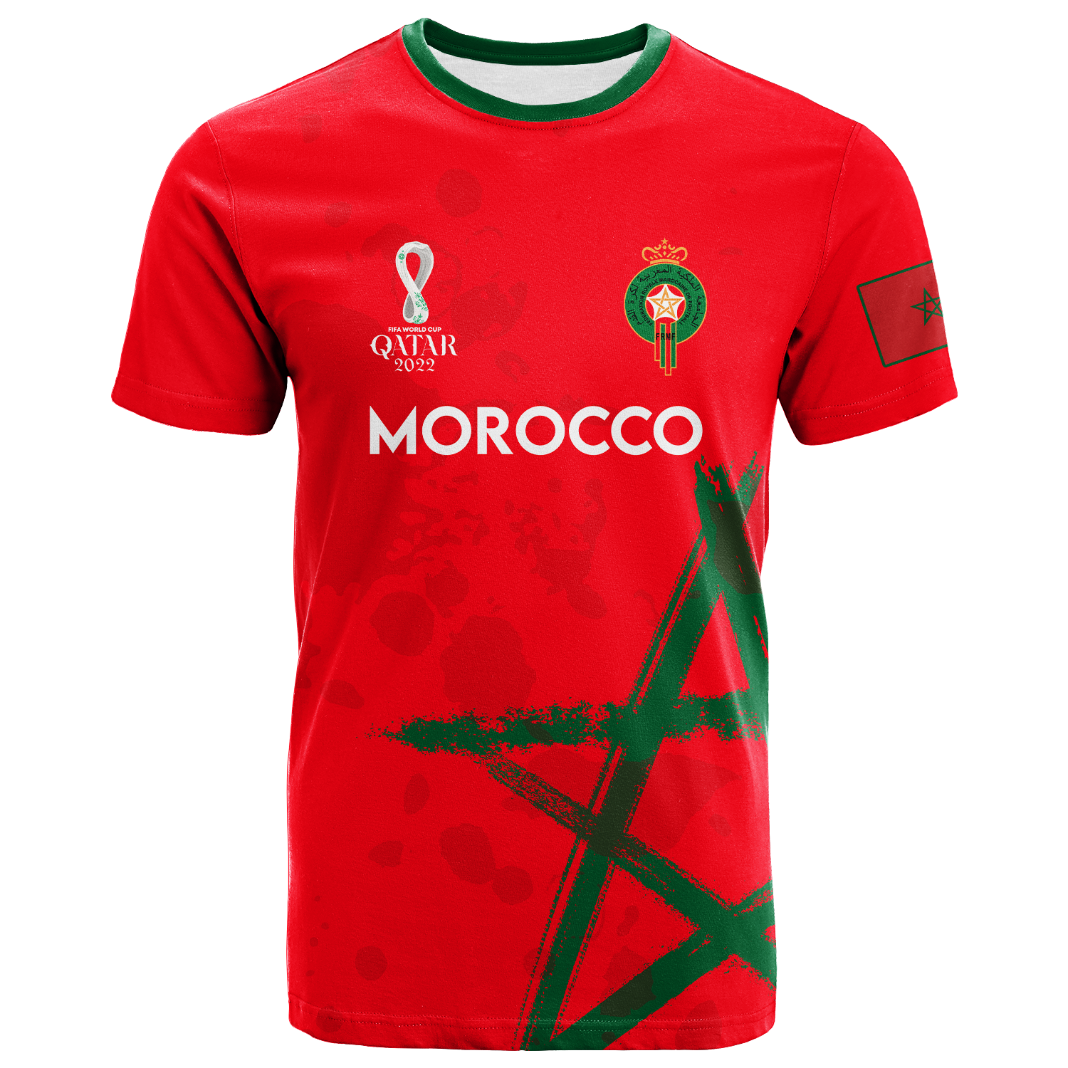 Morocco Football World Cup 2022 T-Shirt Graphic Tee