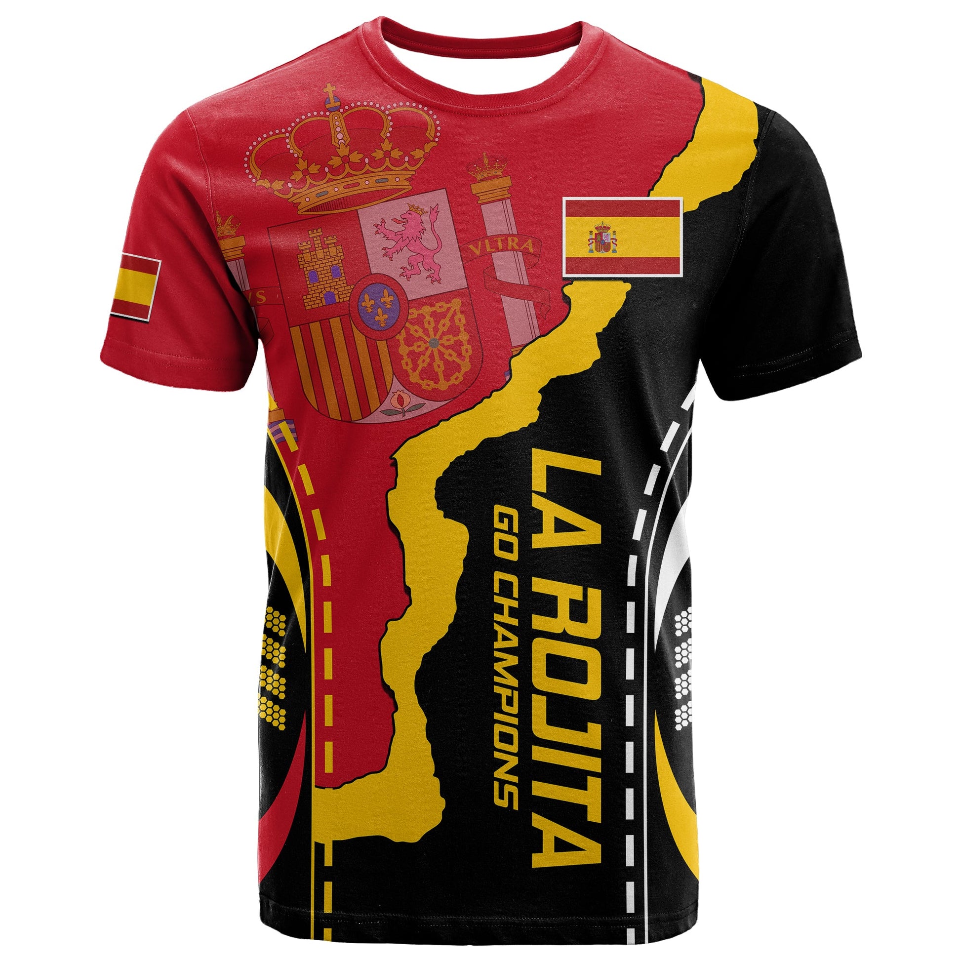 Spain T-Shirt La Rojita Football Go Champions Graphic Tee