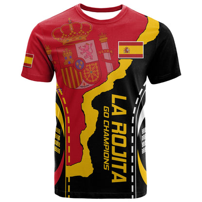 Spain T-Shirt La Rojita Football Go Champions Graphic Tee