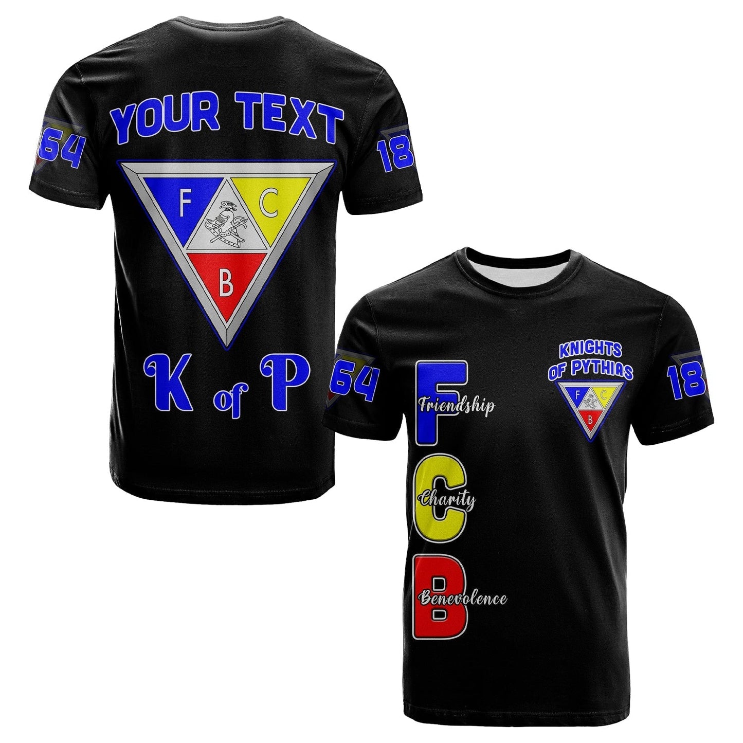 Custom Knights of Pythias T-Shirt Since 1864 Simple Style Graphic Tee