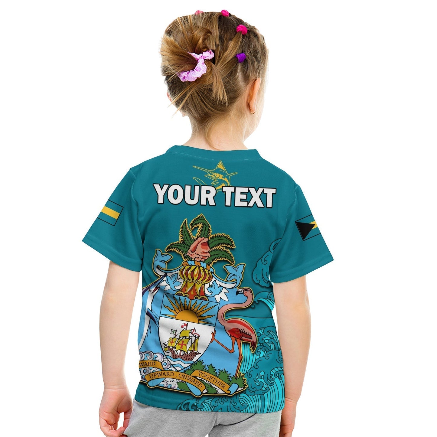 Custom Independence Day Bahamas T-Shirt Blue Marlin Since 1973 Style Graphic Tee