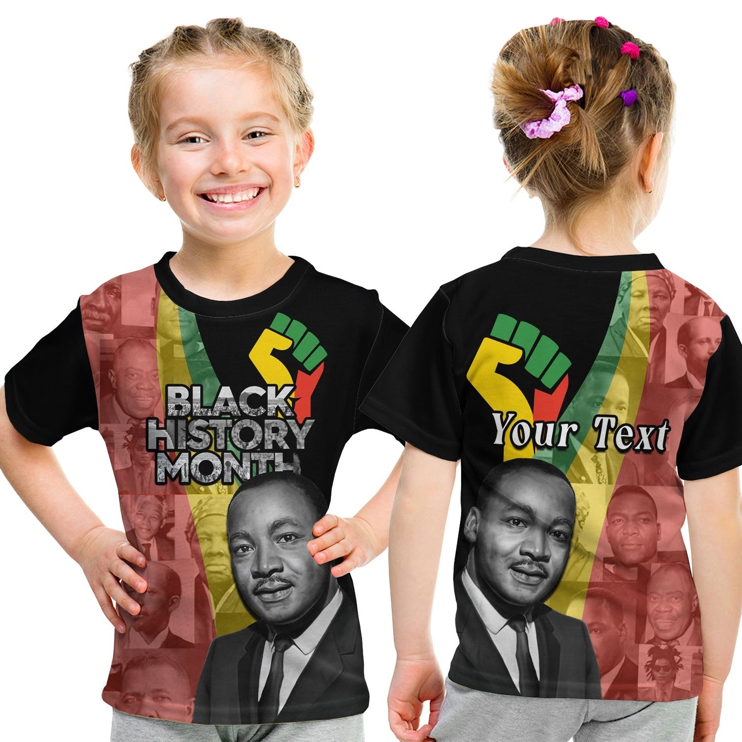 Custom Civil Rights Leaders T-Shirt African American Black History Month Graphic Tee