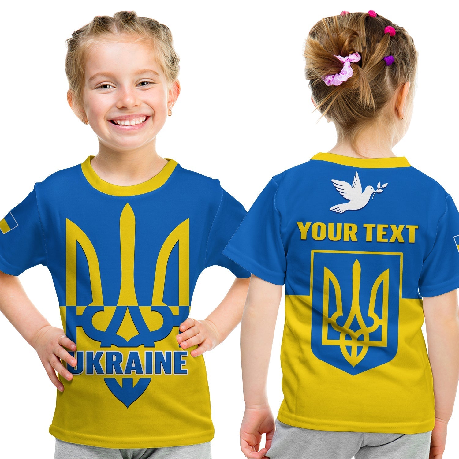 Custom Ukraine T-Shirt Stand With Ukrainian Simple Style Graphic Tee