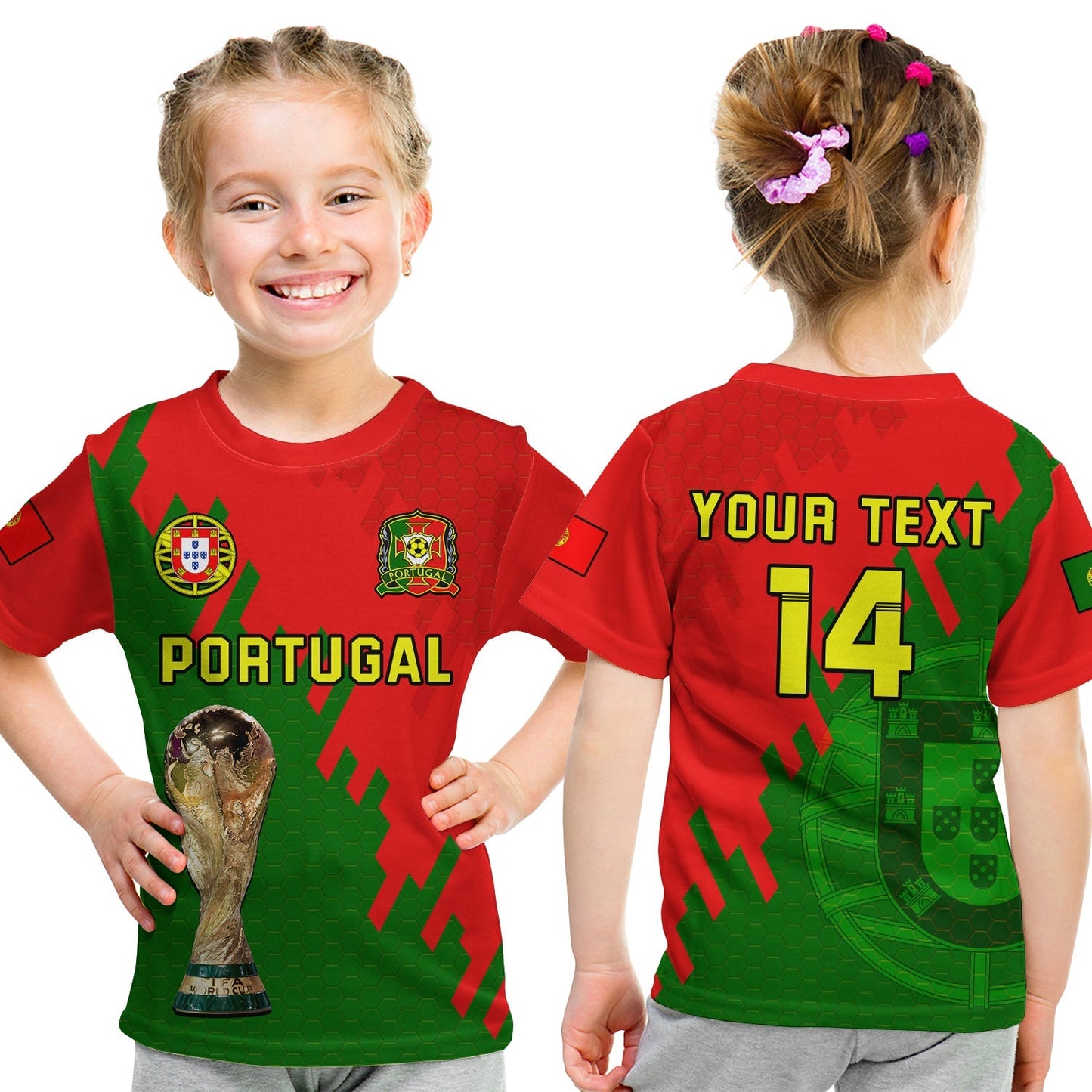 Custom Portugal Football T-Shirt Champions WC 2022 Graphic Tee