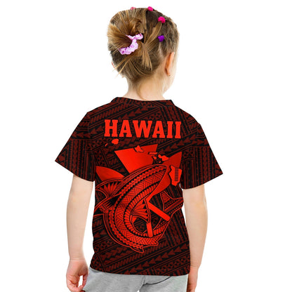 Custom Hawaii T-Shirt Kakau Kanaka Maoli Combine Polynesian Shark Ver.06 Graphic Tee