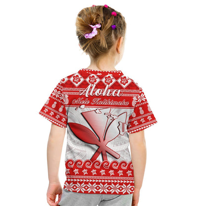 Hawaii Christmas T-Shirt Kanaka Polynesian Santa Claus Mele Kalikimaka Graphic Tee
