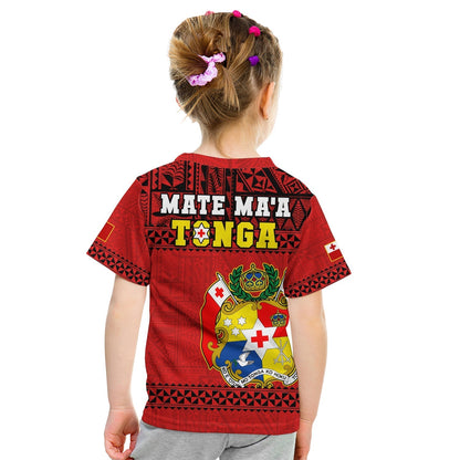 Tonga Rugby T-Shirt Mate Maa Tonga Pacific Ngatu Black Graphic Tee