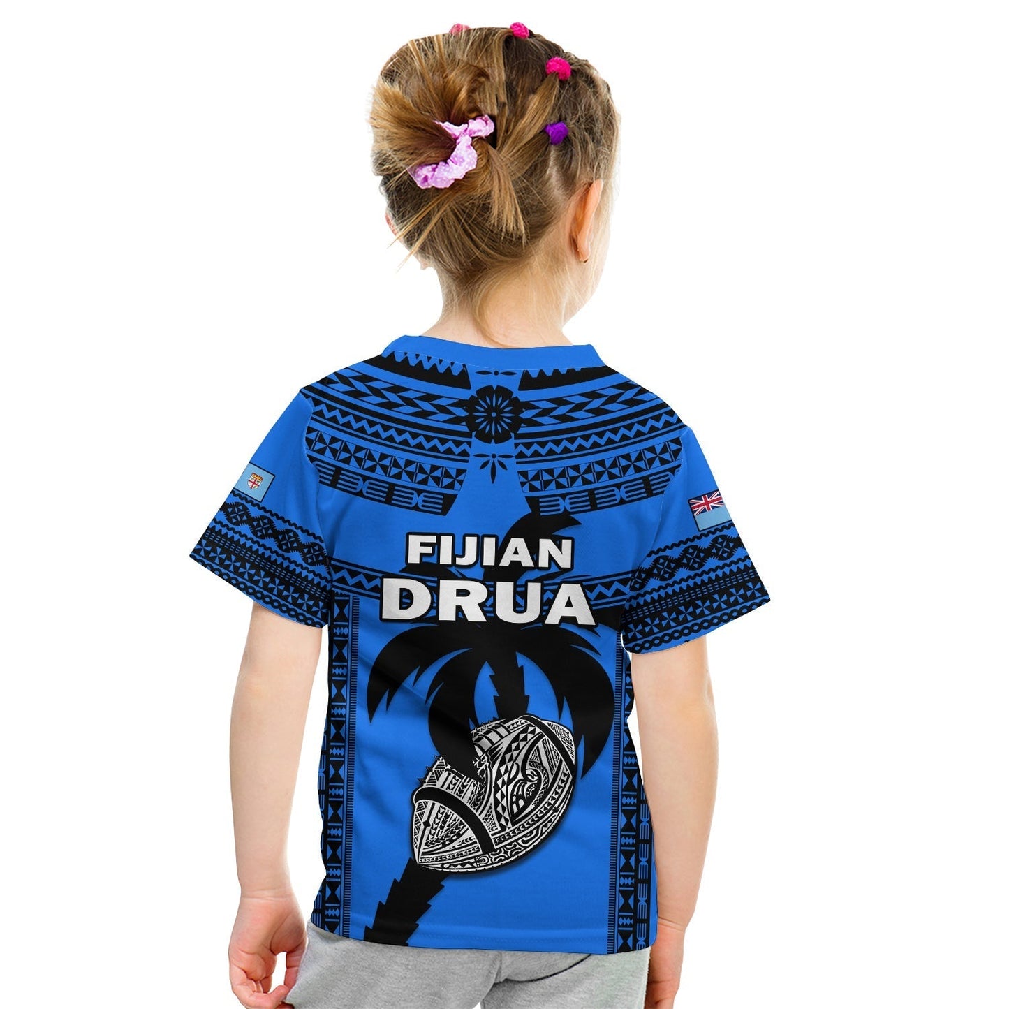 Fiji Rugby T-Shirt Fijian Drua Super Polynesian Special Tapa Pattern Graphic Tee