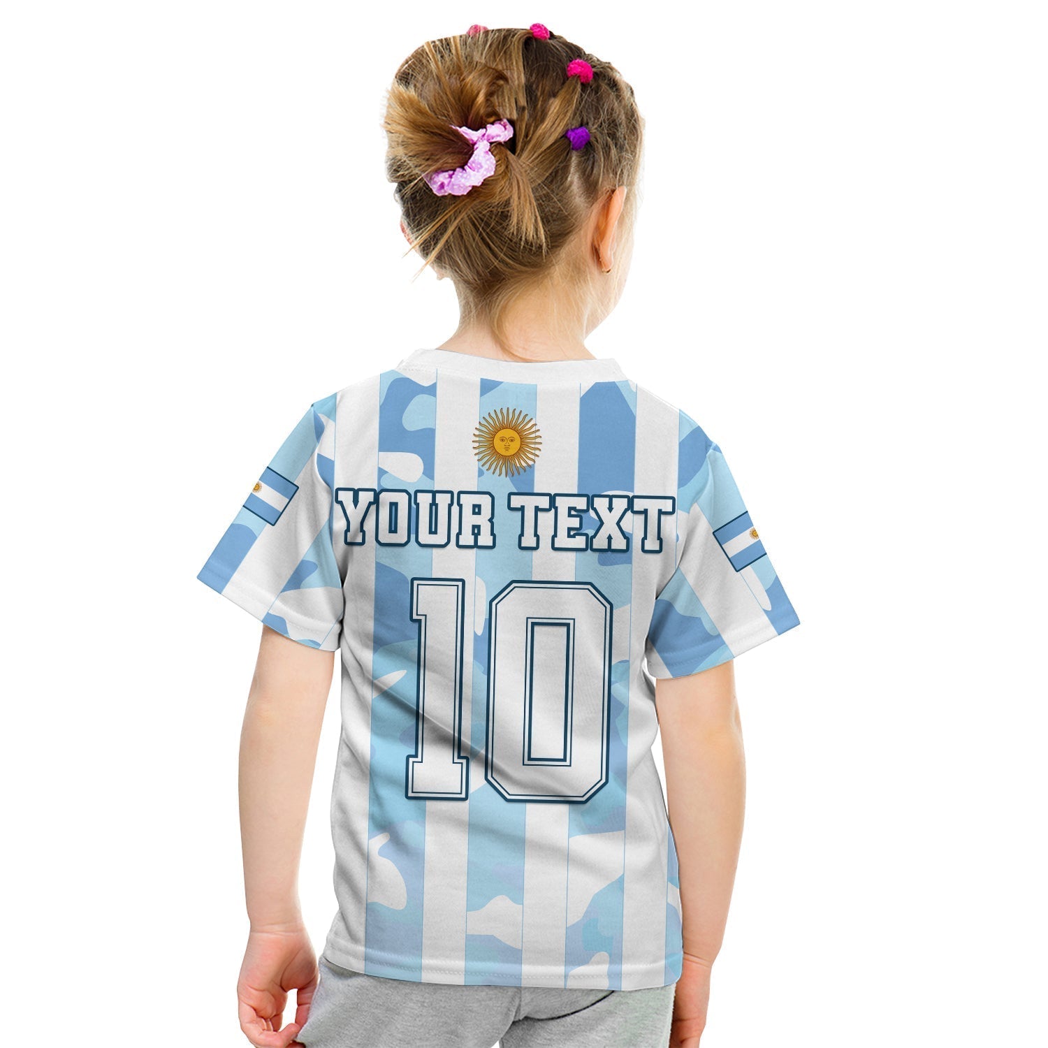 Custom Argentina Football T-Shirt AFA Champions 2022 Sporty Style Graphic Tee