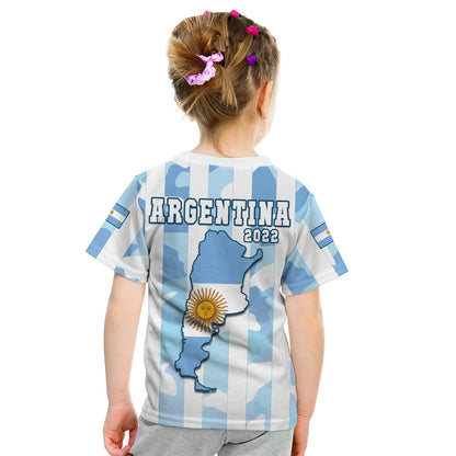 Argentina Football T-Shirt AFA Champions 2022 Sporty Style Graphic Tee