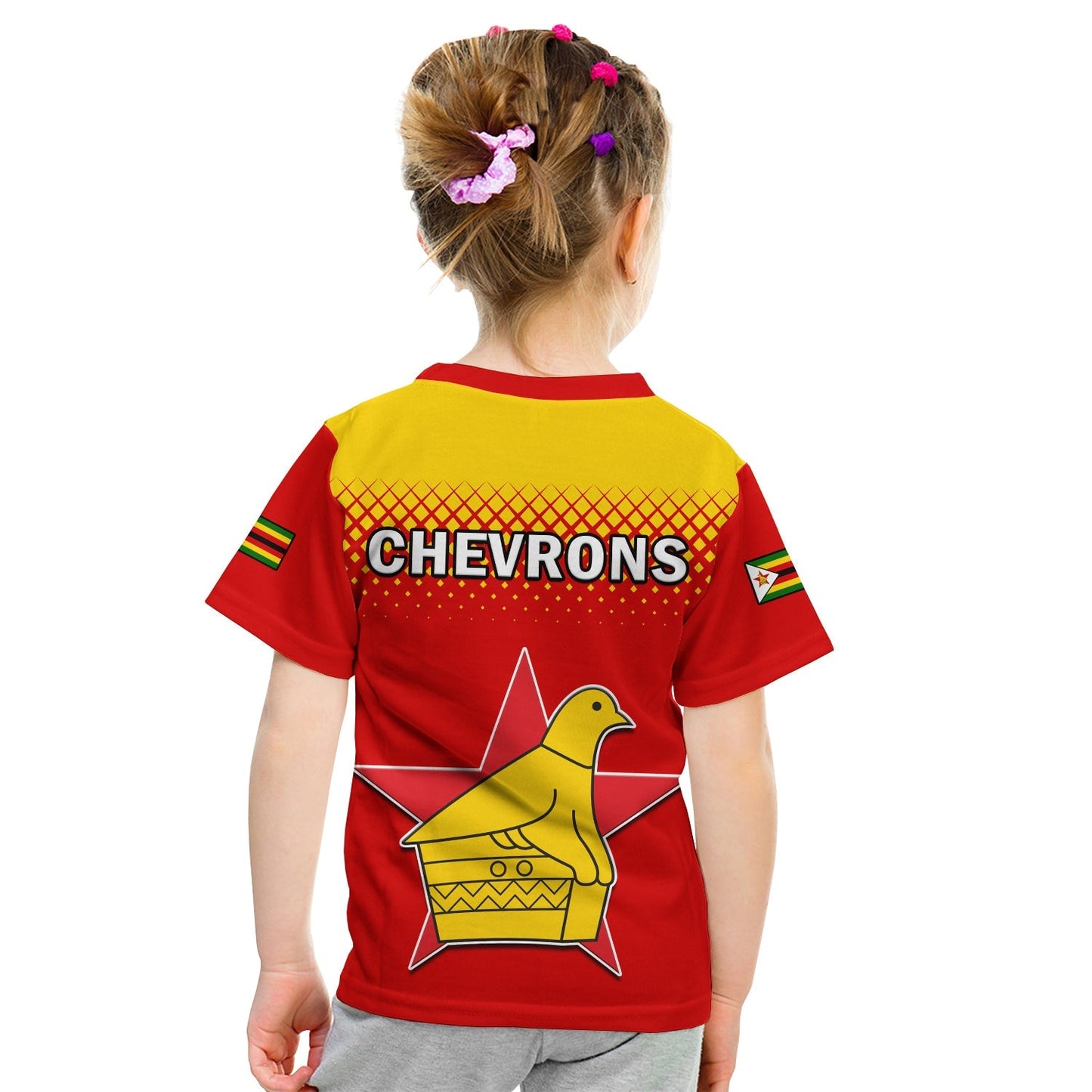 Zimbabwe Cricket T-Shirt The Chevrons ODI Style Graphic Tee