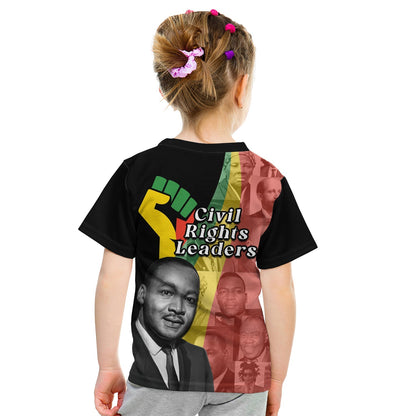 Civil Rights Leaders T-Shirt African American Black History Month Graphic Tee