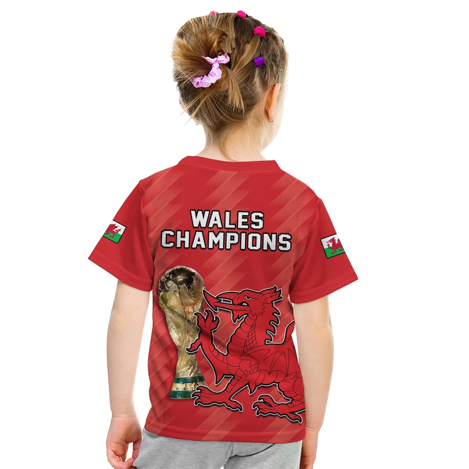 Wales Football T-Shirt Cymru Champions World Cup 2022 Graphic Tee