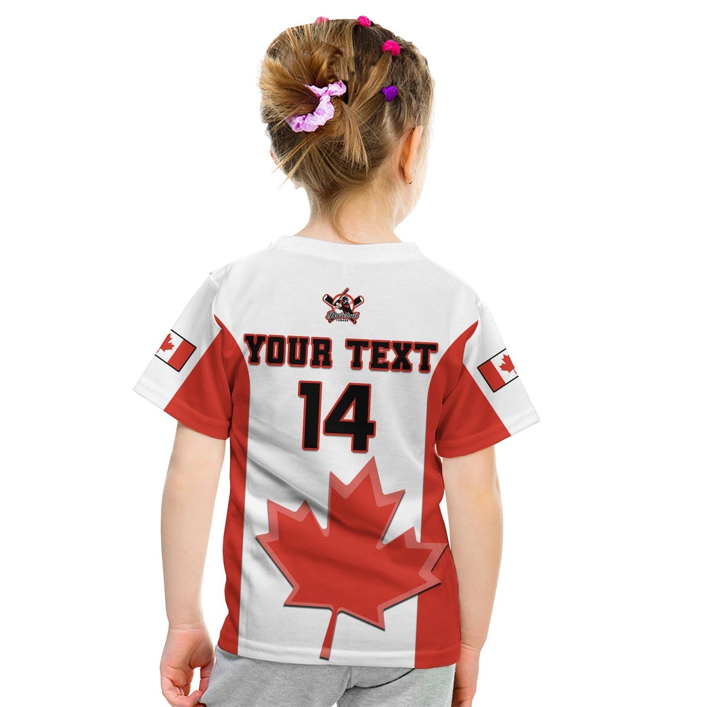 Custom Canada Baseball T-Shirt Canadian Maple Leaf Sporty Graphic Tee