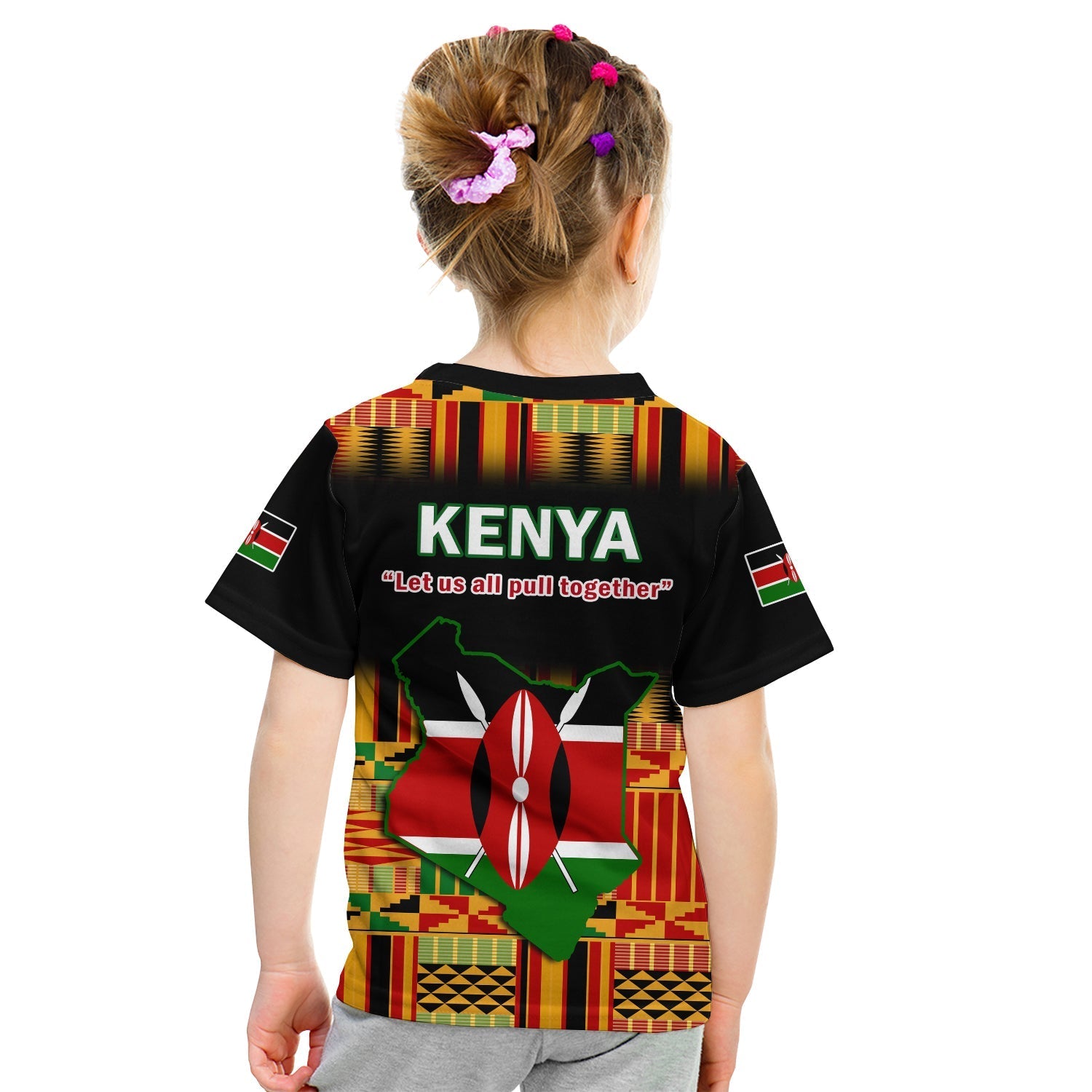 Kenya T-Shirt Happy Jamhuri Day Kenyan Pattern Graphic Tee