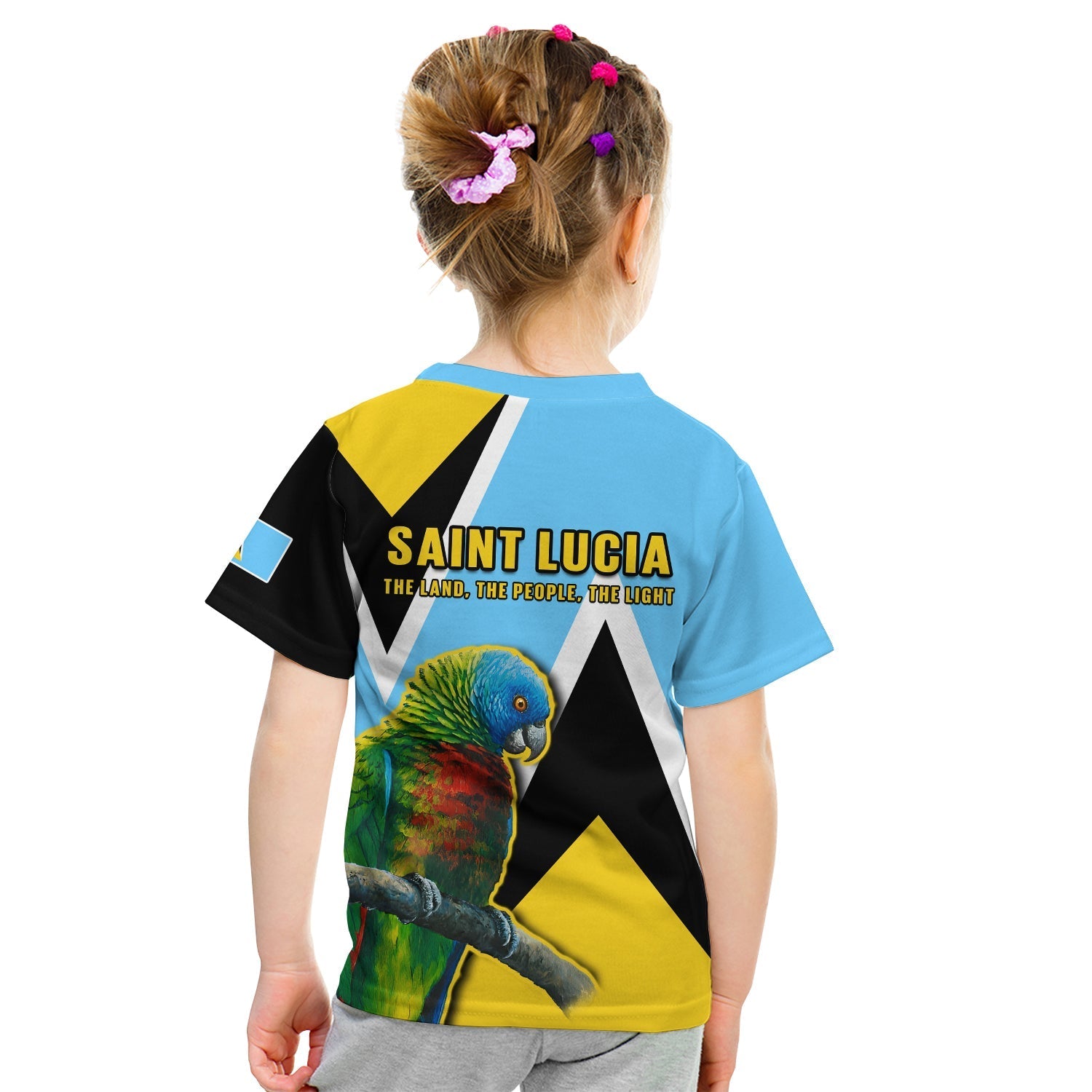 Saint Lucia T-Shirt Saint Lucian Parrot Simple Style Graphic Tee