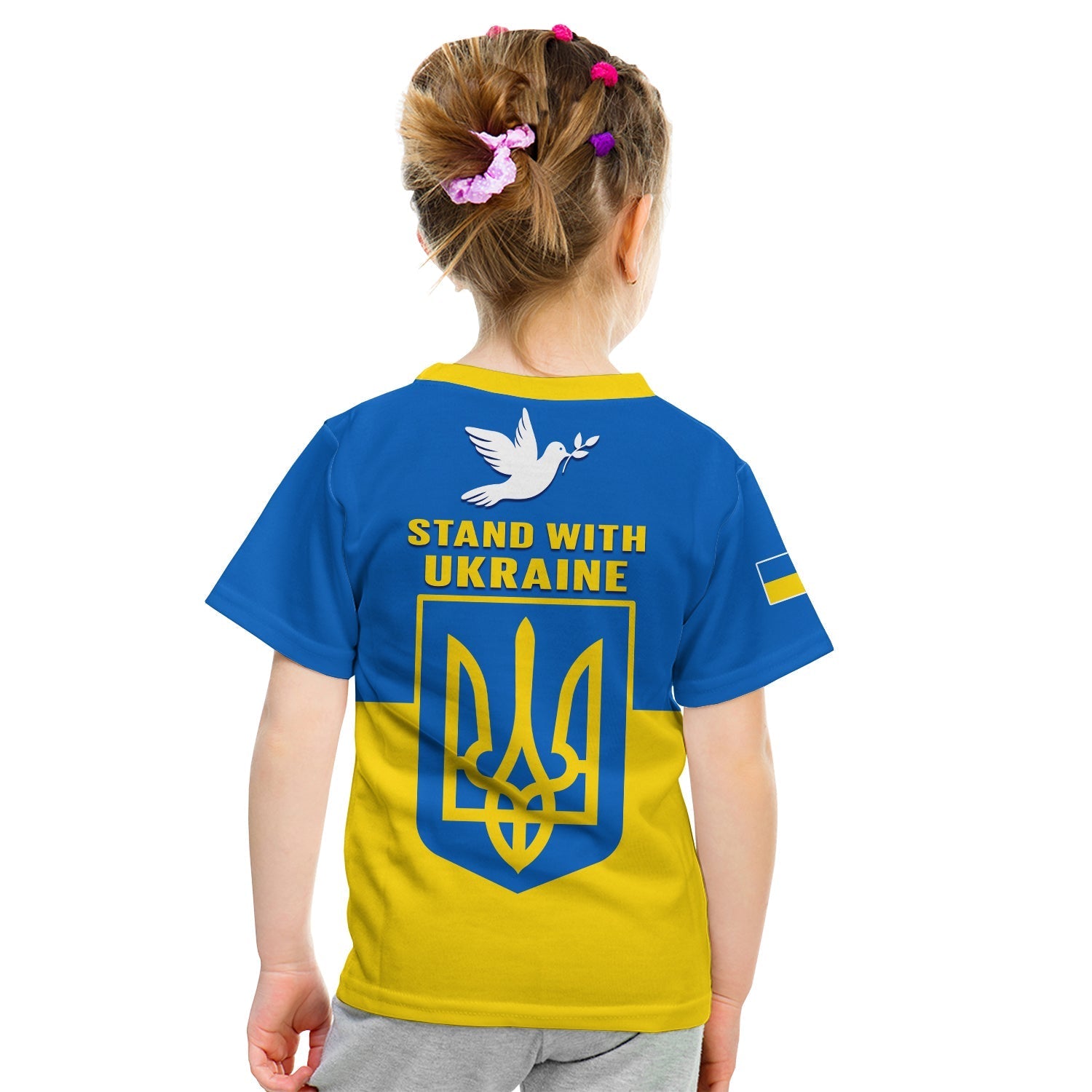 Ukraine T-Shirt Stand With Ukrainian Simple Style Graphic Tee