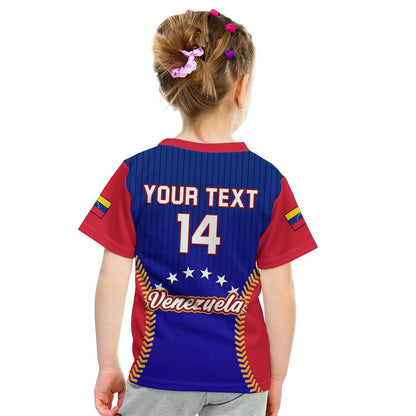 Custom Venezuela T-Shirt Baseball Sporty Version Graphic Tee