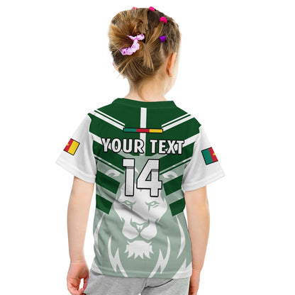 Custom Cameroon Football T-Shirt Les Lions Indomptables White World Cup 2022 Graphic Tee
