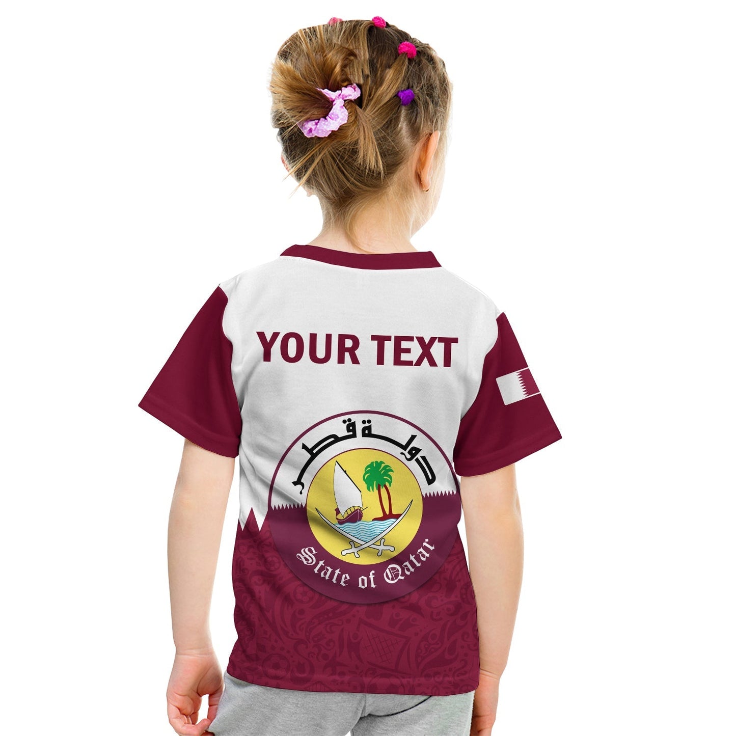 Custom Qatar T-Shirt Laeeb Mascot World Cup 2022 Welcome To Qatari Graphic Tee