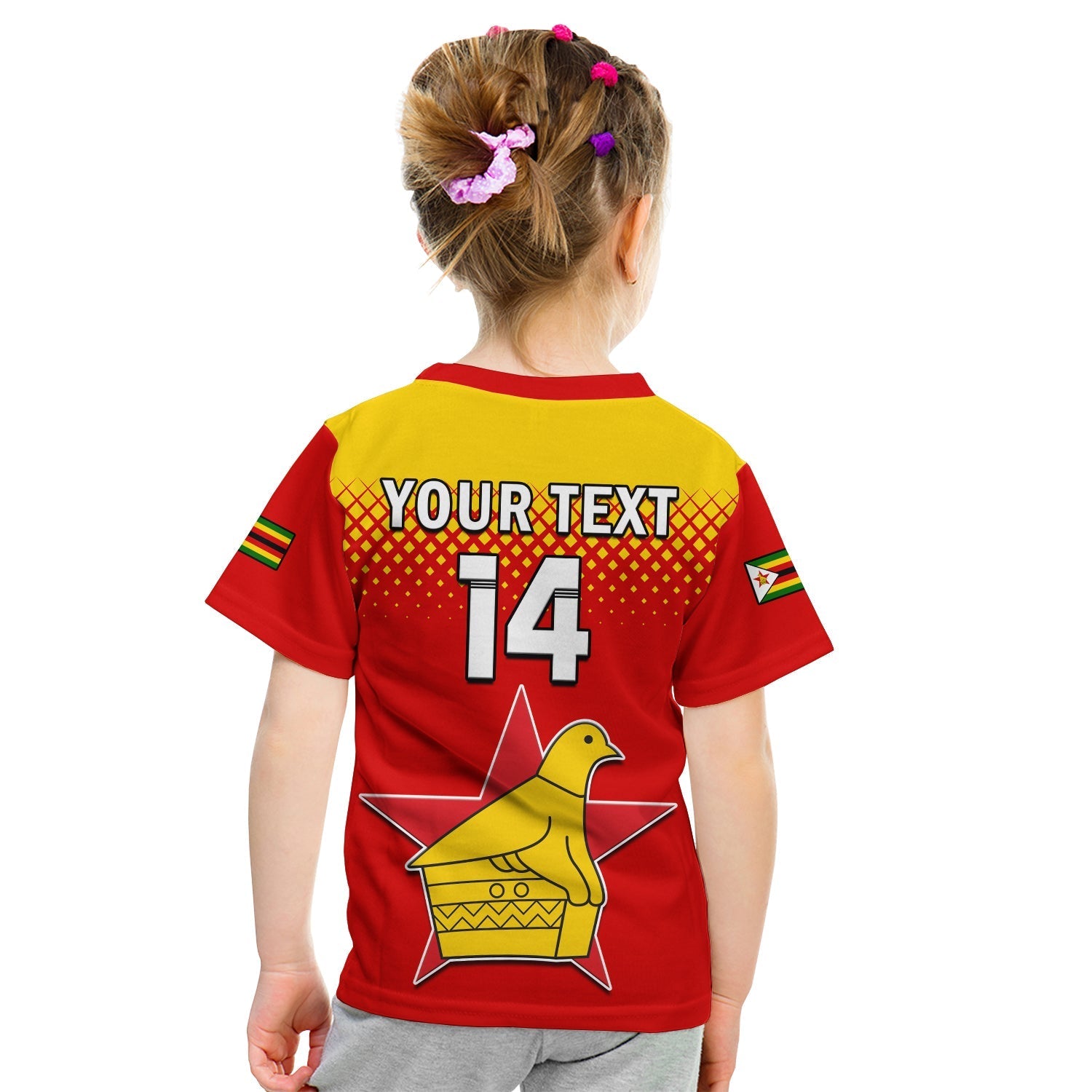 Custom Zimbabwe Cricket T-Shirt The Chevrons ODI Style Graphic Tee