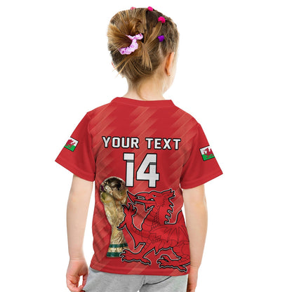 Custom Wales Football T-Shirt Cymru Champions World Cup 2022 Graphic Tee