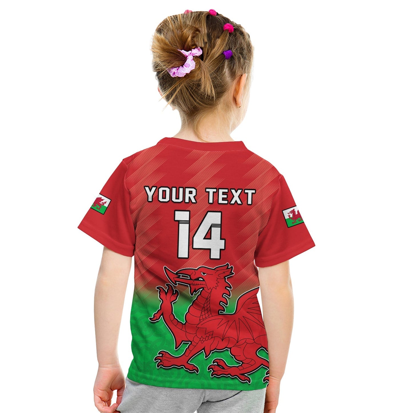 Custom Wales Football T-Shirt World Cup 2022 Come On Cymru Yma O Hyd Graphic Tee
