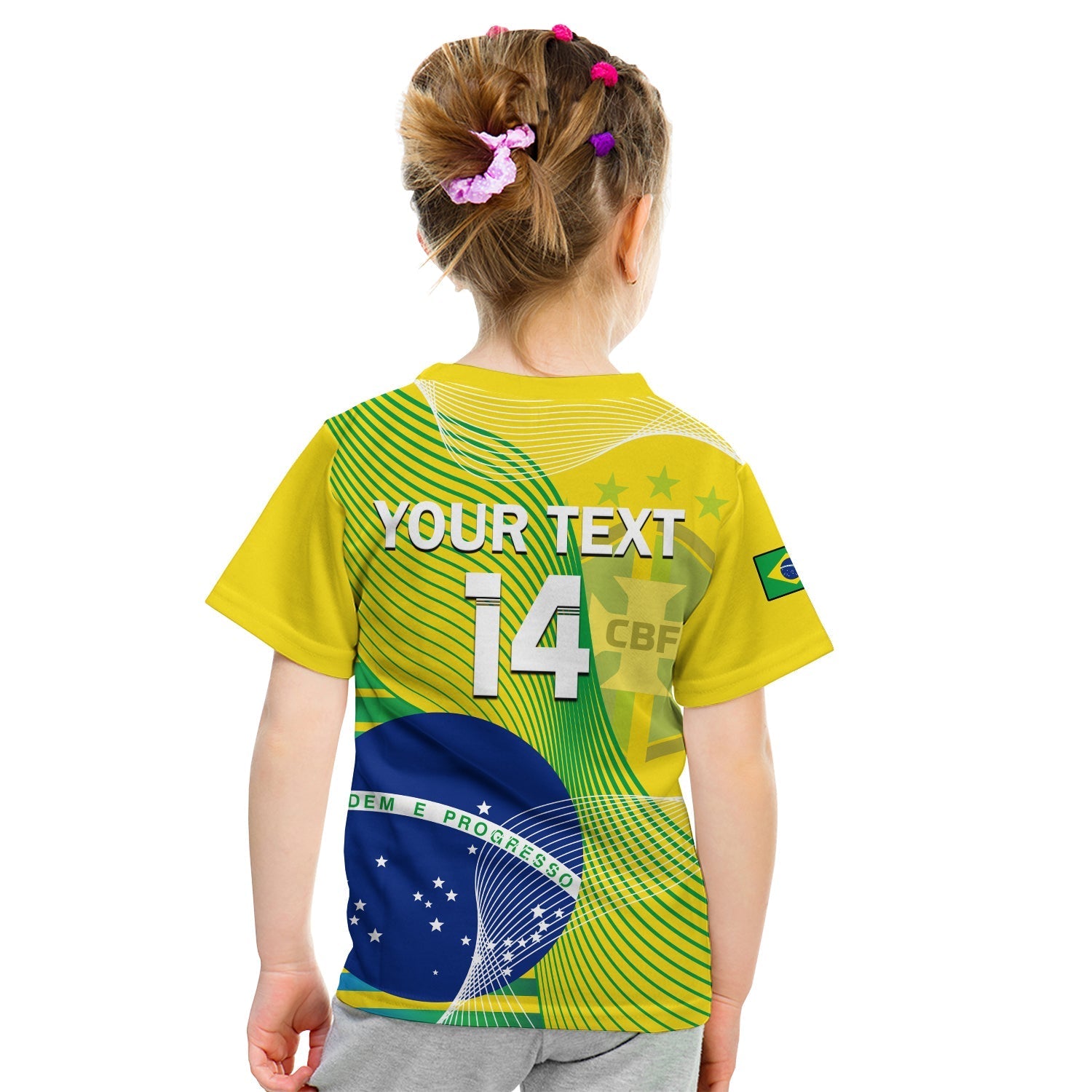 Custom Brazil Football T-Shirt Canarinha Champions WC 2022 Graphic Tee