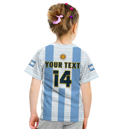 Custom Argentina Football T-Shirt World Cup La Albiceleste 3rd Champions Proud Graphic Tee
