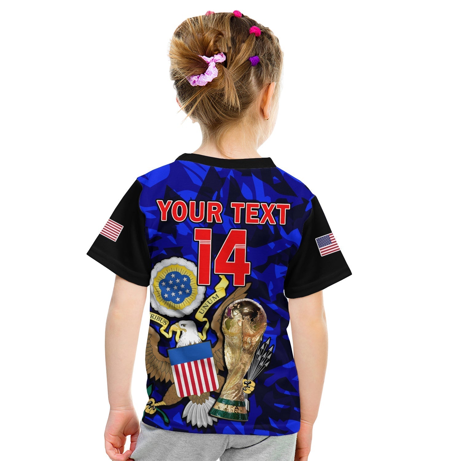 Custom USA Football T-Shirt The Yanks Champions WC 2022 Graphic Tee