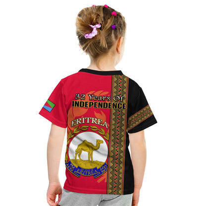 Eritrea T-Shirt African Pattern Happy Independence Day Version Black Graphic Tee
