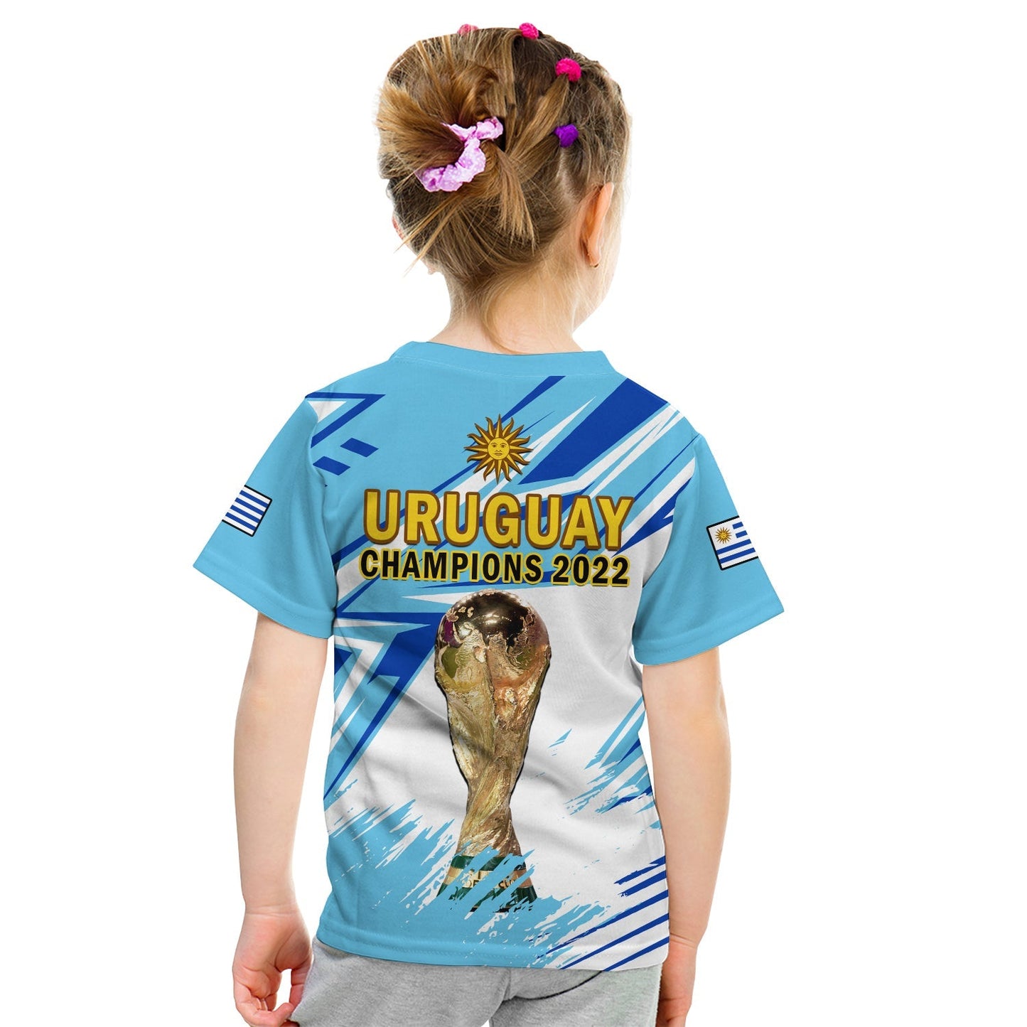 Uruguay Football T-Shirt La Celeste WC 2022 Sporty Style Graphic Tee