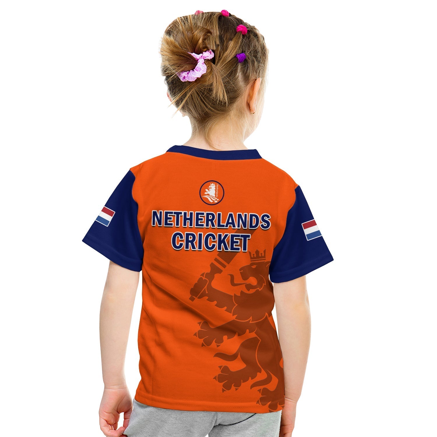 Netherlands Cricket T-Shirt ODI Simple Orange Style Graphic Tee