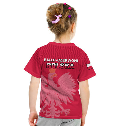 Poland Football T-Shirt Polska World Cup 2022 Red Graphic Tee