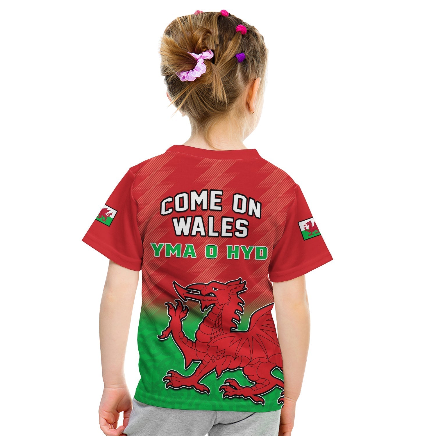 Wales Football T-Shirt World Cup 2022 Come On Cymru Yma O Hyd Graphic Tee