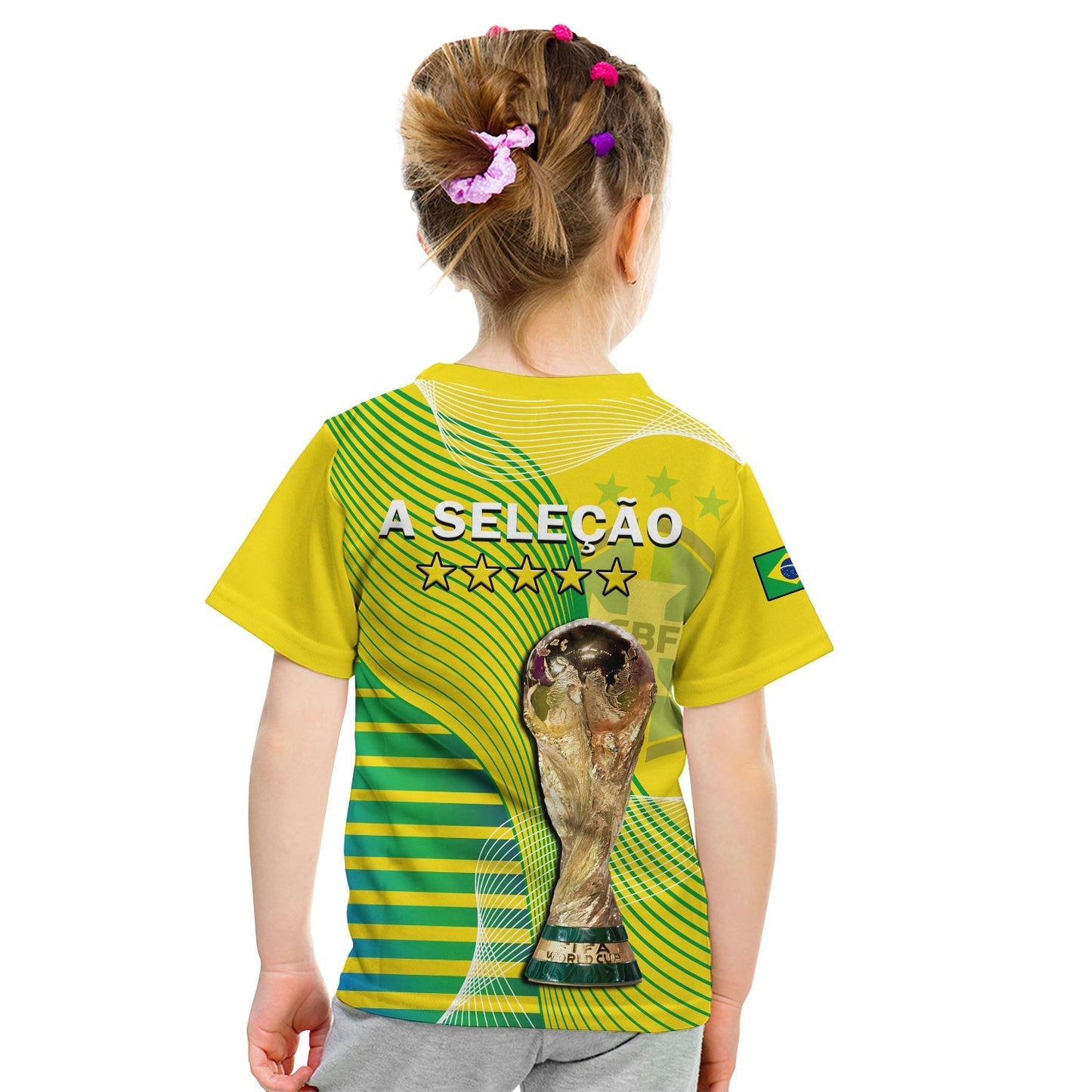 Brazil Football T-Shirt Canarinha Champions WC 2022 Graphic Tee