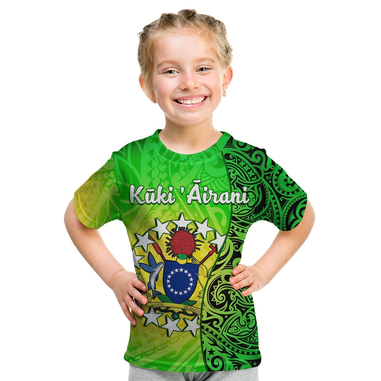 Cook Islands T-Shirt Cook Islands Coat Of Arms Turtle Polynesian Graphic Tee