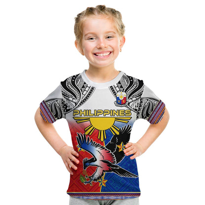 Philippines T-Shirt Polynesian Filipino Pattern With Eagle Graphic Tee
