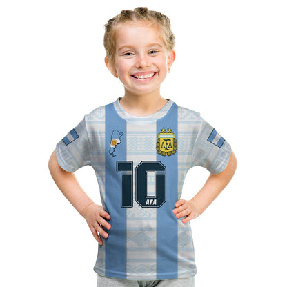 Custom Argentina T-Shirt Football 2022 Vamos La Albiceleste Graphic Tee