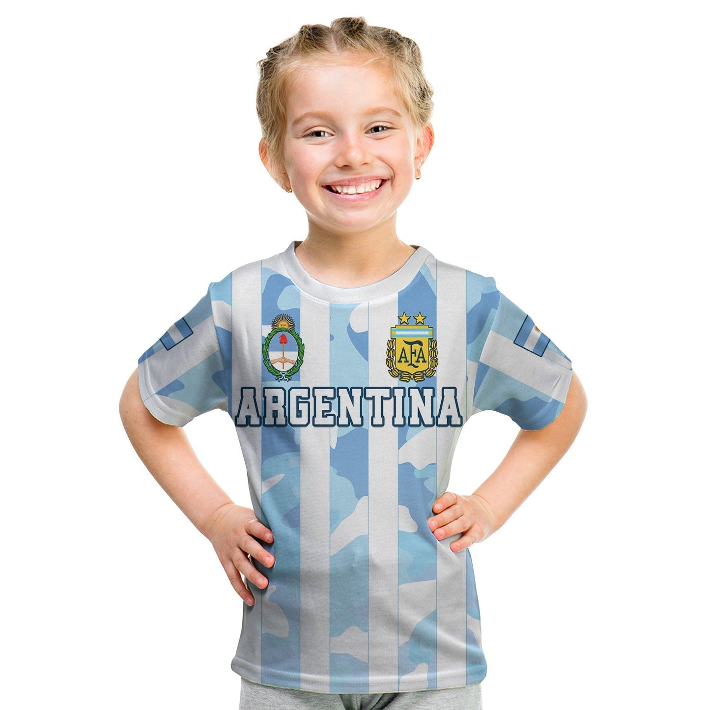 Argentina Football T-Shirt AFA Champions 2022 Sporty Style Graphic Tee