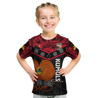 Papua New Guinea Rugby T-Shirt PNG Kumuls Bird Of Paradise Black Graphic Tee